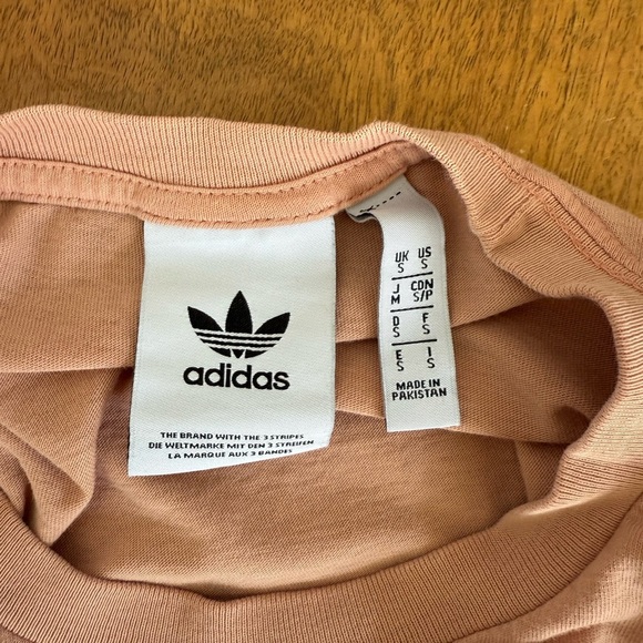 Adidas Men's Pink T-Shirt TREFOIL ESSENTIALS TEE size small - Picture 5 of 5